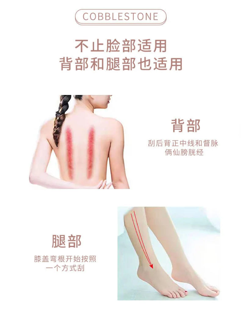 Gua Sha Massage Board Neck Anti Wrinkle Massager Tool Facial Skin Lifting Anti-Wrinkle Beeswax Stone Scraping Massager